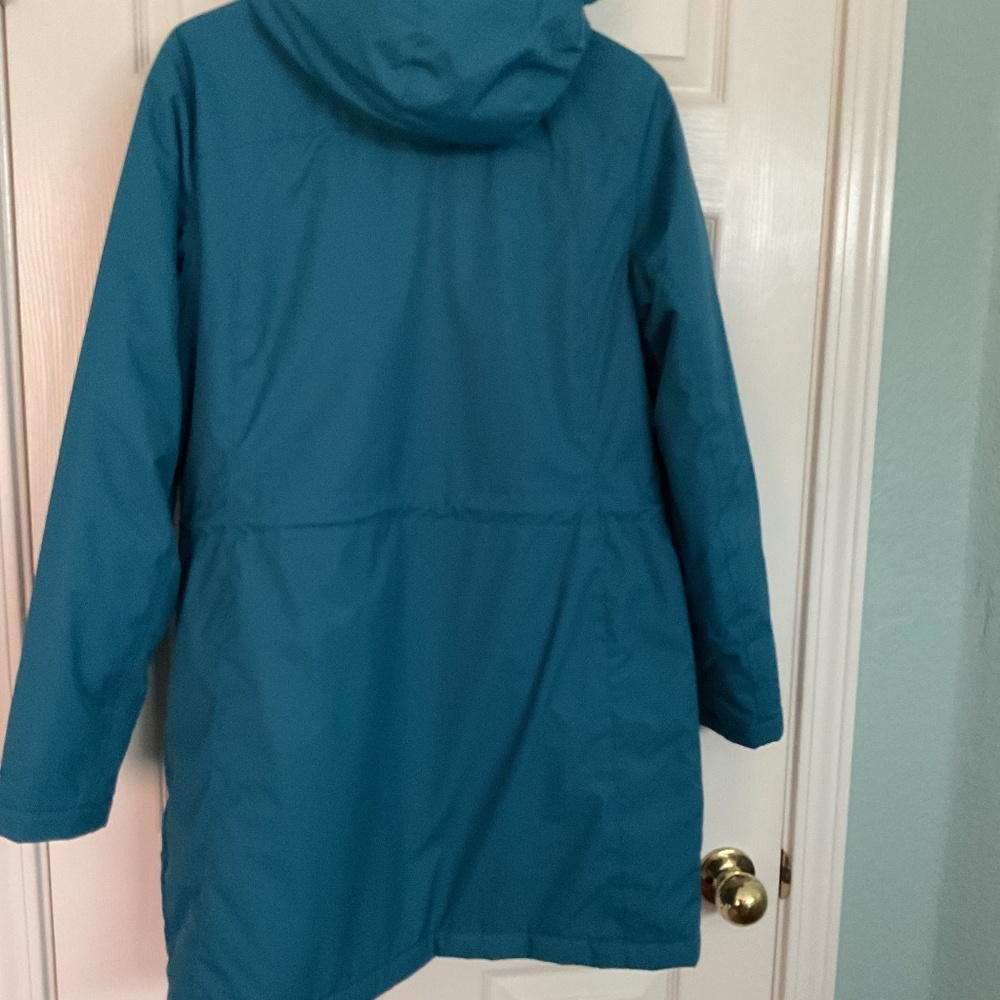L.L.Bean parka jacket medium teal